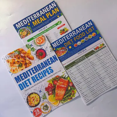 3 Count Mediterranean Diet Food List - Mediterranean Ingredient Meal Plan, Foods To Limit, Lunch, Breakfast Recipes for Easy ...