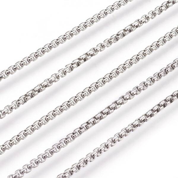 Tarnish Resistant 304 Stainless Steel Box Chains