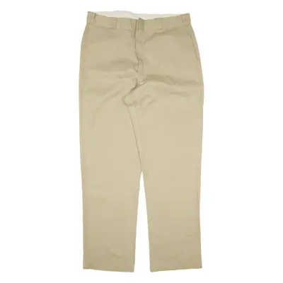 DICKIES Workwear Trousers Beige Regular Straight Mens W38 L34