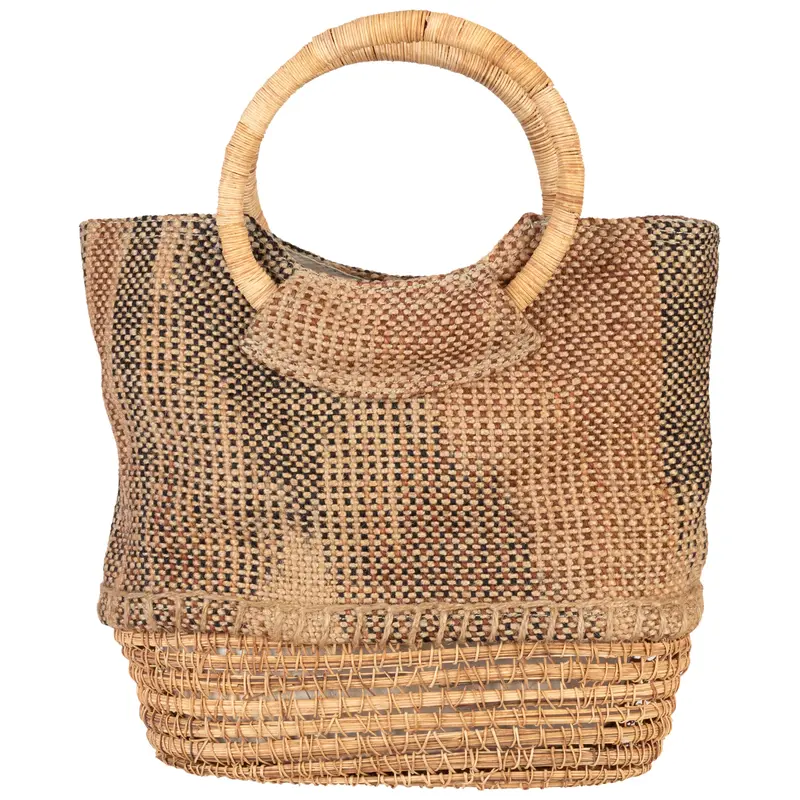 Palm Fiber Handbag - L