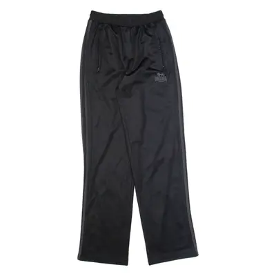 LONSDALE Mens Track Pants Black Straight XS W24 L32