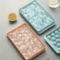 Round Ice Cube Tray with Lid, 1 Count Easy Release Ice Ball Mold, Ice Tray for Chilling Whiskey, Cocktails, Tea, Coffee and D...