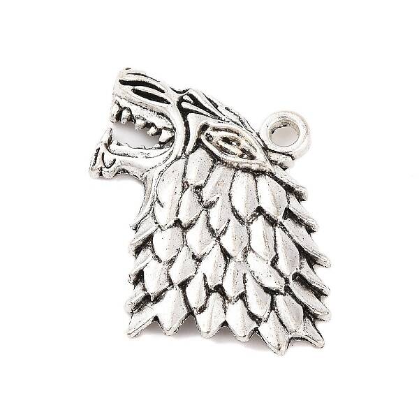Wolf Tibetan Style Alloy Pendants