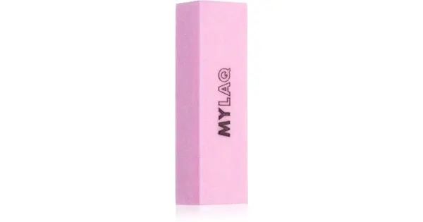 MYLAQ pink nail sander block