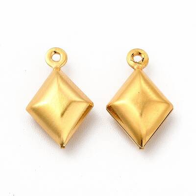 304 Stainless Steel Rhombus Charms