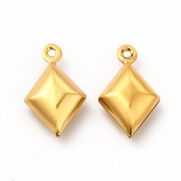 304 Stainless Steel Rhombus Charms
