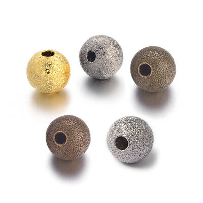 Brass Textured Beads