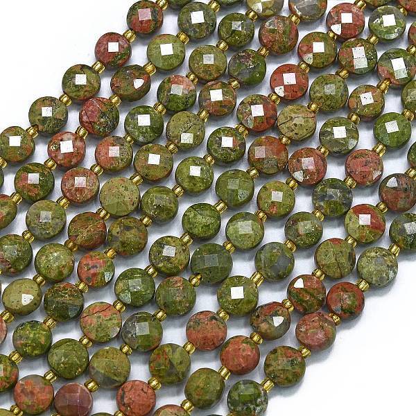 Natural Unakite Beads Strands