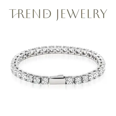 3MM/4MM/5MM Tennis All Moissanite Bracelet D Color VVS1 Engagement Wedding Bracelet Moissanite Artificial Gemstones Bracelet ...