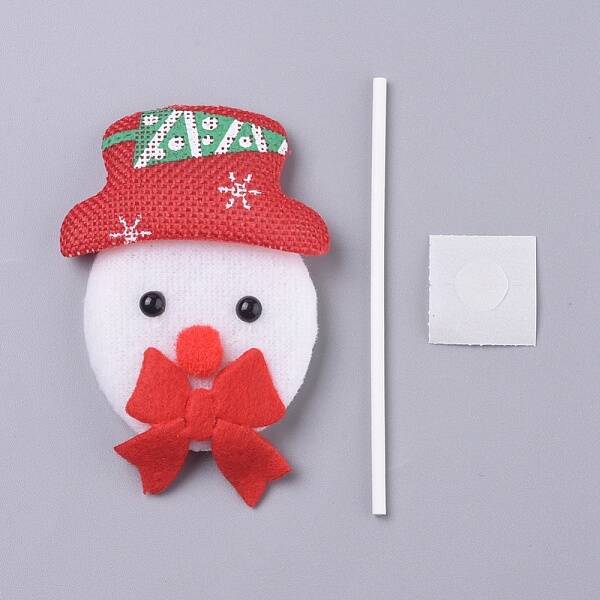 Snowman Shape Christmas Cupcake Cake Topper Decoration