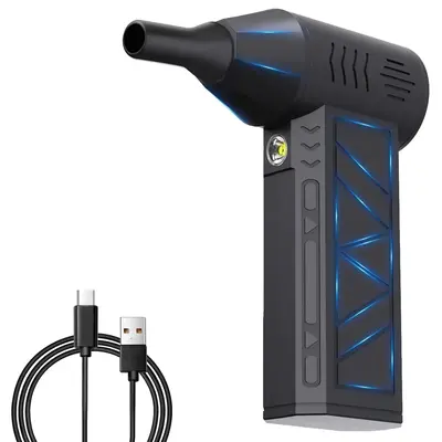130000RPM Electric Air Duster, Rechargeable Cordless Car Blower, Multifunctional Jet Fan, Dust Blower for Car & Home, Portabl...