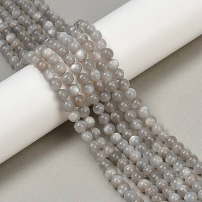Natural Grey Moonstone Beads Strands