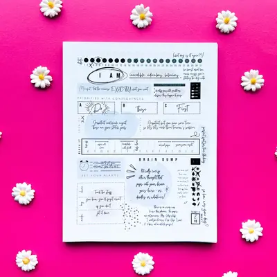 DAILY ADHD NEURODIVERGENT LISTMAKING NOTEPAD PLANNER