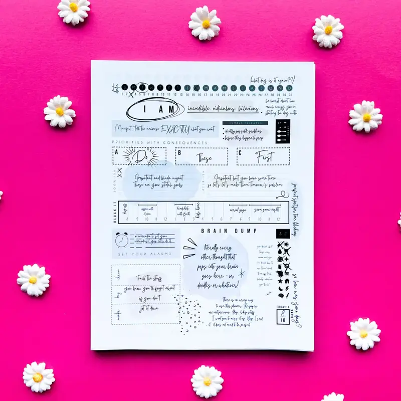 DAILY ADHD NEURODIVERGENT LISTMAKING NOTEPAD PLANNER