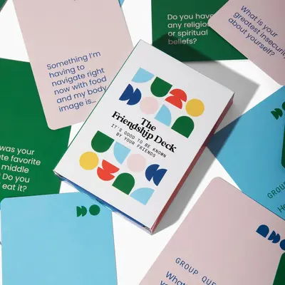 The Friendship Deck - A Fun Conversation Card Game for Building and Maintaining Friendships
