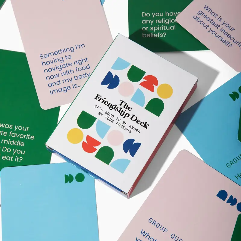 The Friendship Deck - A Fun Conversation Card Game for Building and Maintaining Friendships