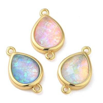 Synthetic Opal Connector Charms