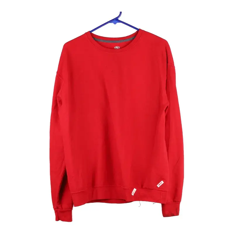 Athletic Works Sweatshirt - Medium Red Cotton Blend