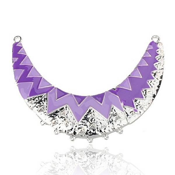 Crescent Alloy Enamel Chandelier Components Links