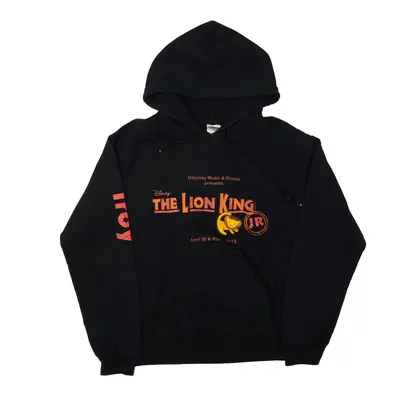 GILDAN The Lion King JR 2016 Hoodie Black Pullover Mens S