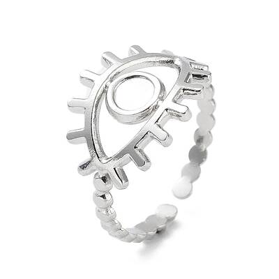 Non-Tarnish 304 Stainless Steel Open Cuff Ring Components