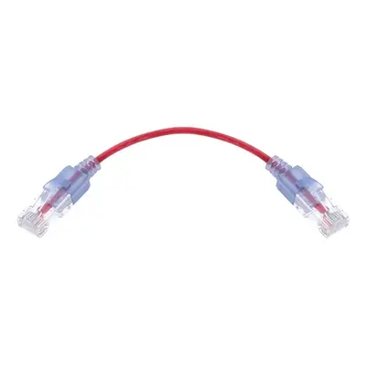 29461 Monoprice Cat6A Ethernet Patch Cable SlimRun Snagless RJ45 550MHz UTP Pure Bare Copper 10G 30AWG 10-Pack 0.5ft Red