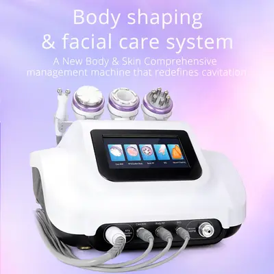 80k Cavitation Radio Frequency Face Lifting Body Contouring Vacuum Beauty Machine for Spa Salon Studio Home Use | MS-55T7