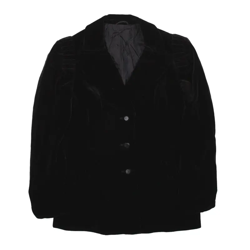 GETTINA MODELL Blazer Velvet Jacket Black Womens S