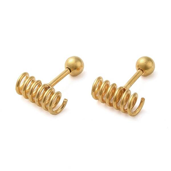 Ion Plating(IP) 304 Stainless Steel Stud Earrings