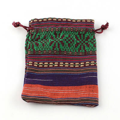 Ethnic Style Cloth Packing Pouches Drawstring Bags