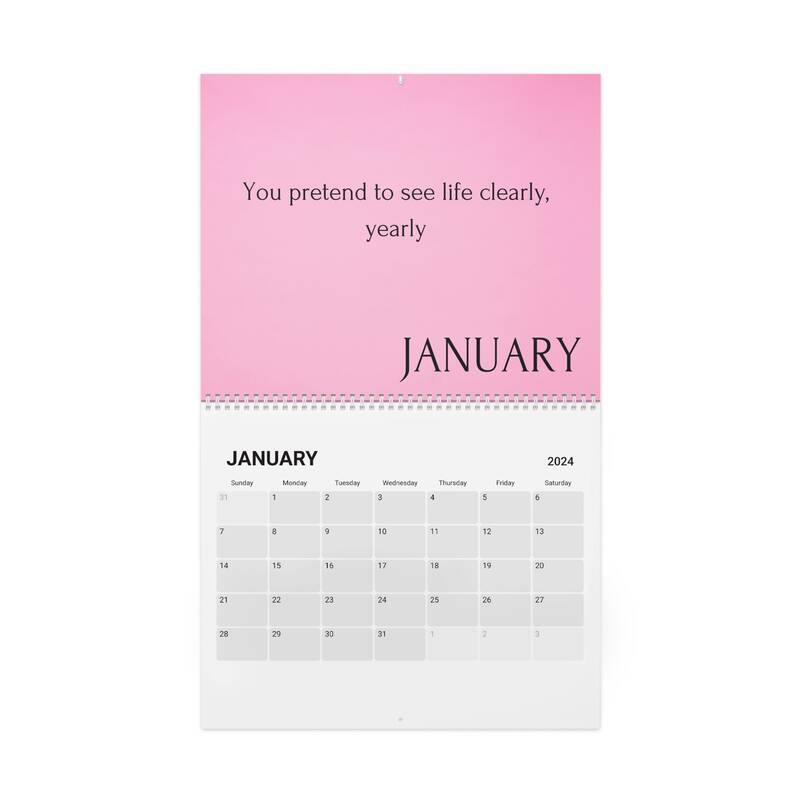 Drake For All The Dogs Slime You Out 2024 Lyric Calendar Pink