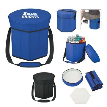 12 Customized Hexagon Seat Cooler - 250lb Capacity & 24-Can