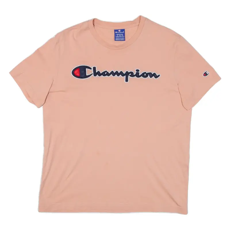 CHAMPION Womens T-Shirt Pink M