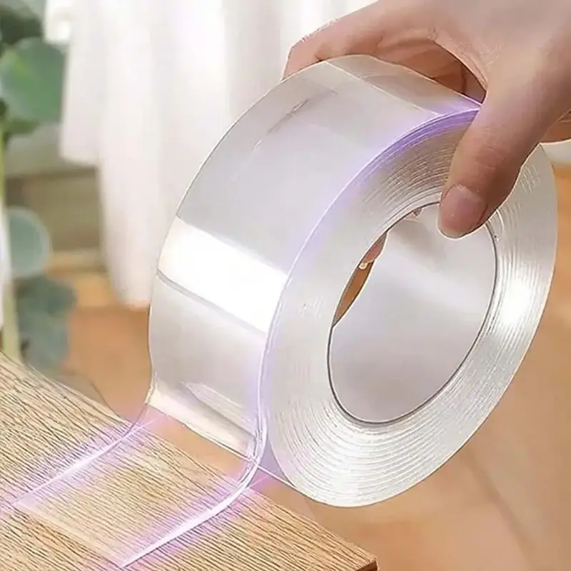 Double Sided Nano Tape, 1 Roll Transparent No Trace Reusable Waterproof Adhesive Tape, Multifunctional Adhesive Tape for Home...