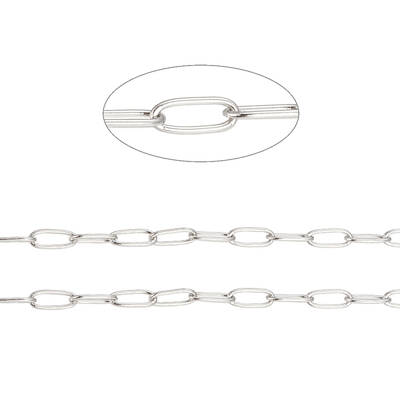 Tarnish Resistant 304 Stainless Steel Paperclip Chains