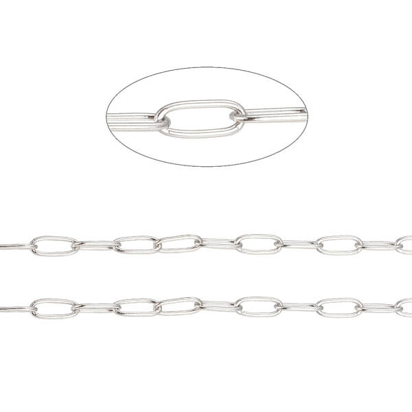 Tarnish Resistant 304 Stainless Steel Paperclip Chains