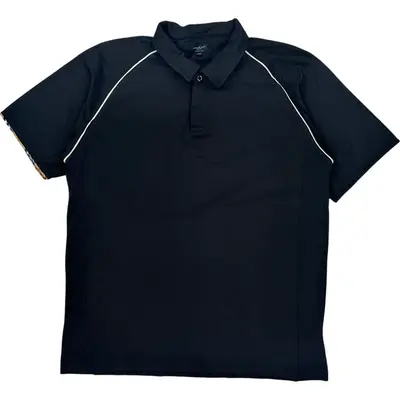 Burberry Golf Sport Fit Polo Shirt - 2XL - Black Cotton