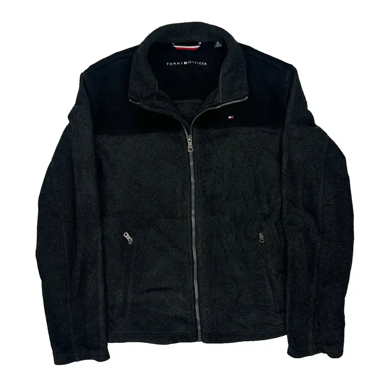 Tommy Hilfiger Fleece Jacket - Medium Black Polyester