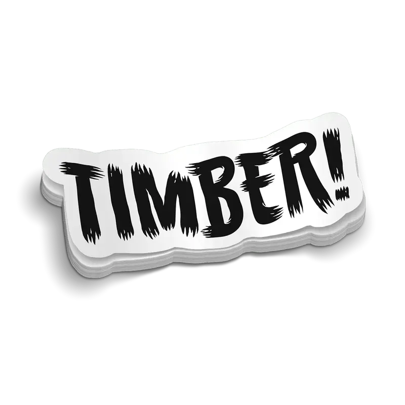 Timber Hard Hat Decal