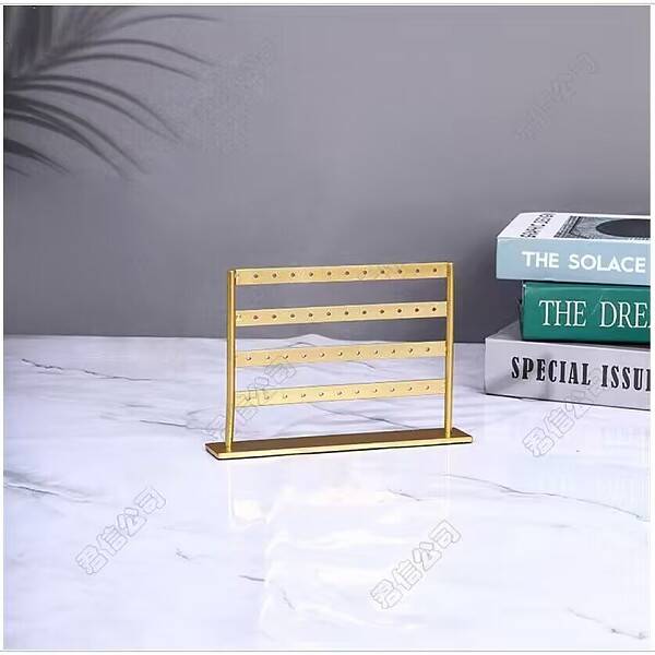 Four Layers Iron Earrings Storage Rack