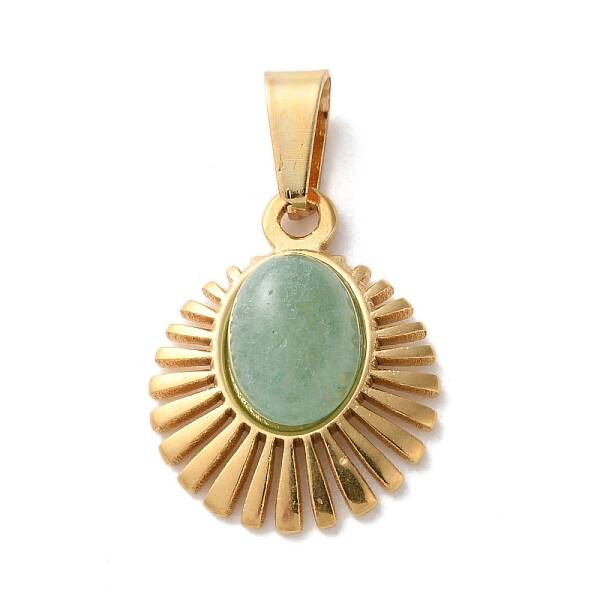 Natural Green Aventurine Pendants
