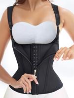 Women's Adjustable Zipper Shapewear Top, Basic Tummy Control Shaper, High Stretch Waist Shaper for Daily Wear, Tummy Tuck Sha...