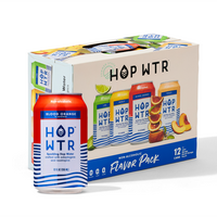 HOPWTR Best Selling Flavors including Blood Orange, Lime, Mango and Peach | Infused with Ashwagandha and L-theanine | Sparkli...