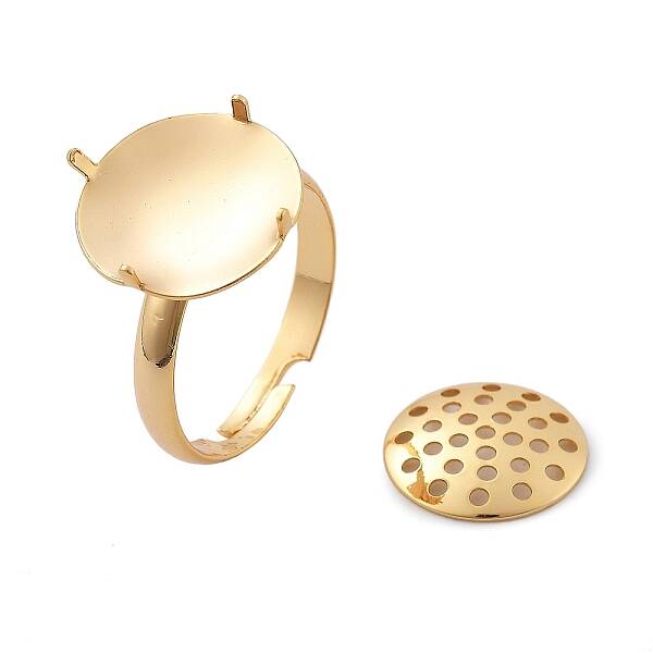 Brass Adjustable Ring Findings
