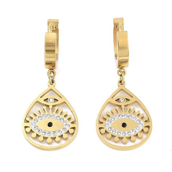 Real 18K Gold Plated 304 Stainless Steel Dangle Earrings