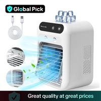 Portable Air Conditioner Fan, 3 in 1 USB Rechargeable Fan with 2 Spray Speeds, Lithium Battery Fan, Personal Evaporative Cool...