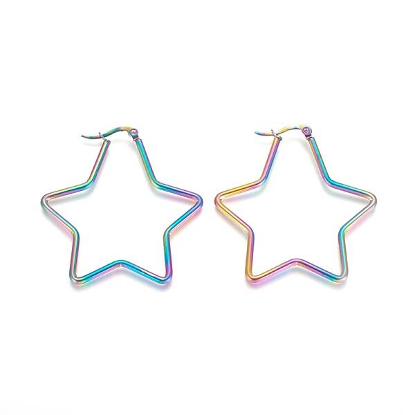 304 Stainless Steel Hoop Earrings
