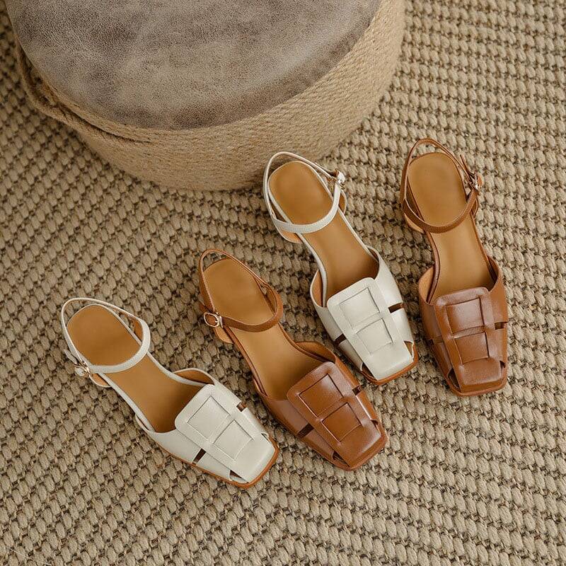 CHIKO Apolinaria Square Toe Block Heels Heeled Sandals