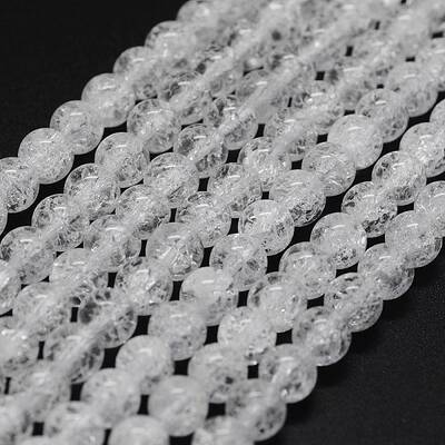 Natural Crackle Quartz Beads Strands