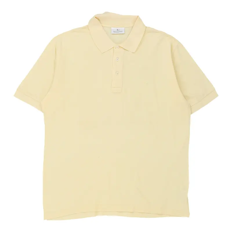 Valentino Polo Shirt - Large Yellow Cotton